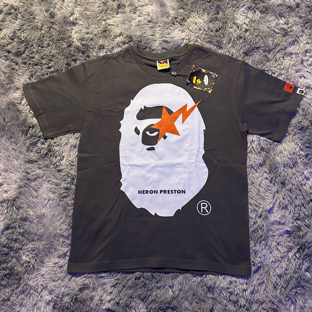 Bape Heron Preston Ape Head Tee Black L